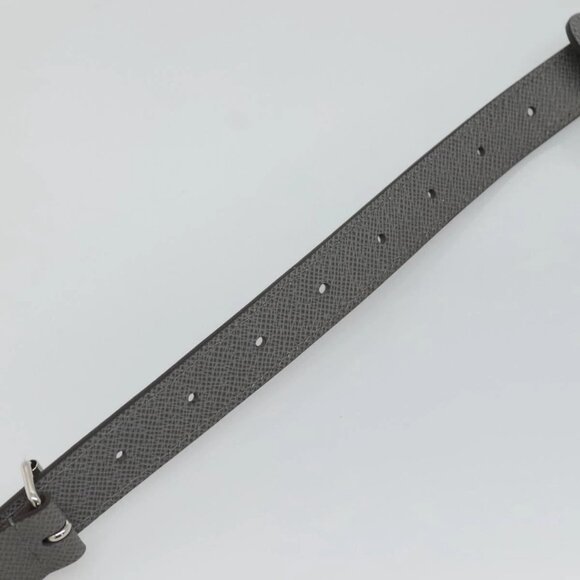 LOUIS VUITTON Taiga Adjustable Shoulder Strap 39.4""-48.8"" Gray LV Auth ki5707 - Picture 8 of 12